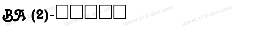 BA (2)字体转换
